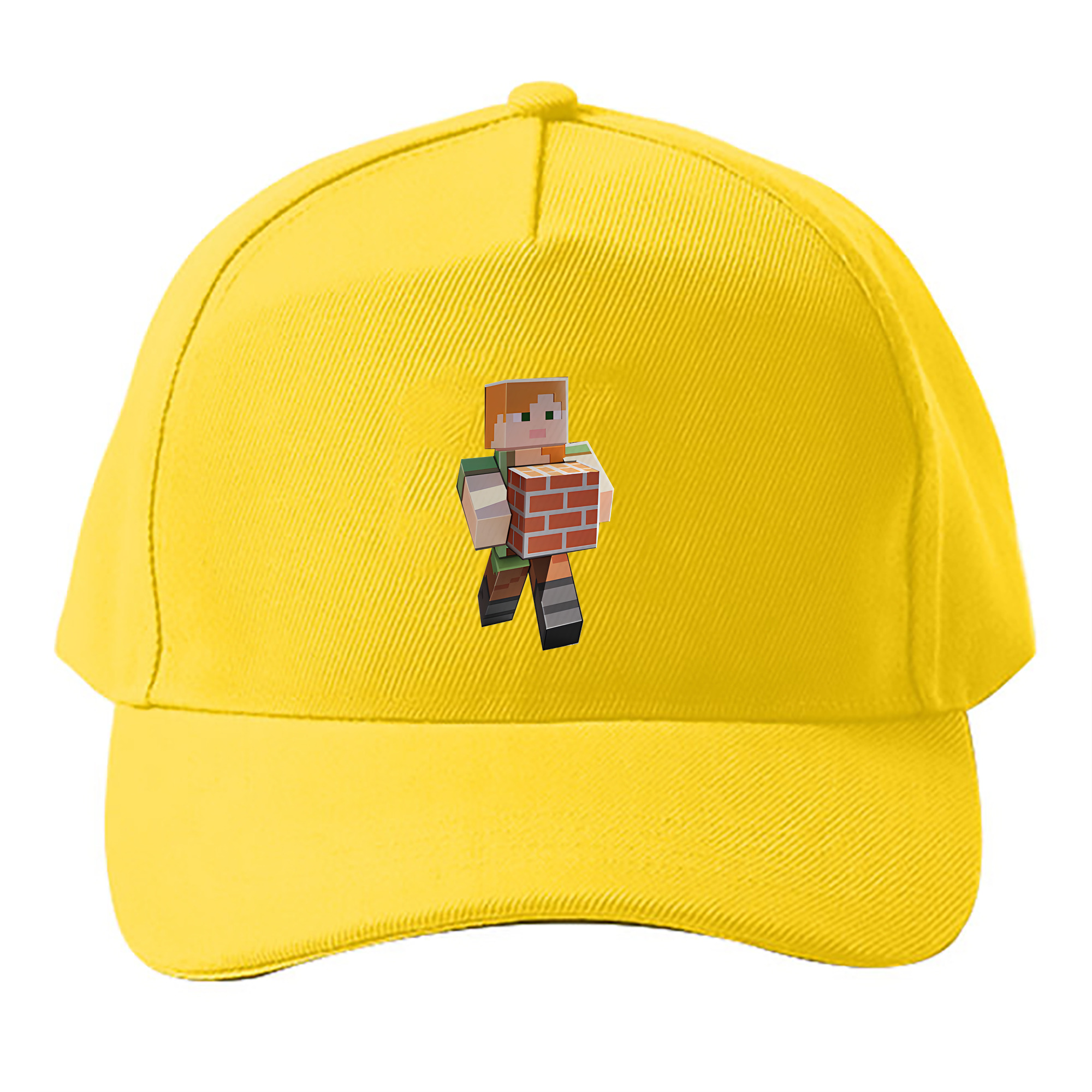 （画像用） マインクラフト ブロックの世界 Minecraft MC Block world ベースボールキャップ 綿100％ 男女兼用 帽子 スポーツ